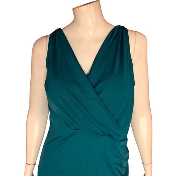 Kim Gravel x Swimsuits For All Surplice Asymmetrical Sarong Moroccan Blue 16 - Picture 2 of 14